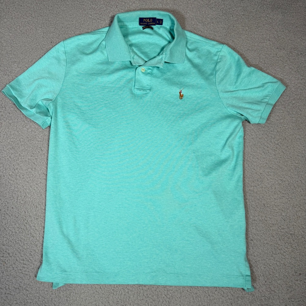 Polo Ralph Lauren Mens Size Large Shirt Pima Soft